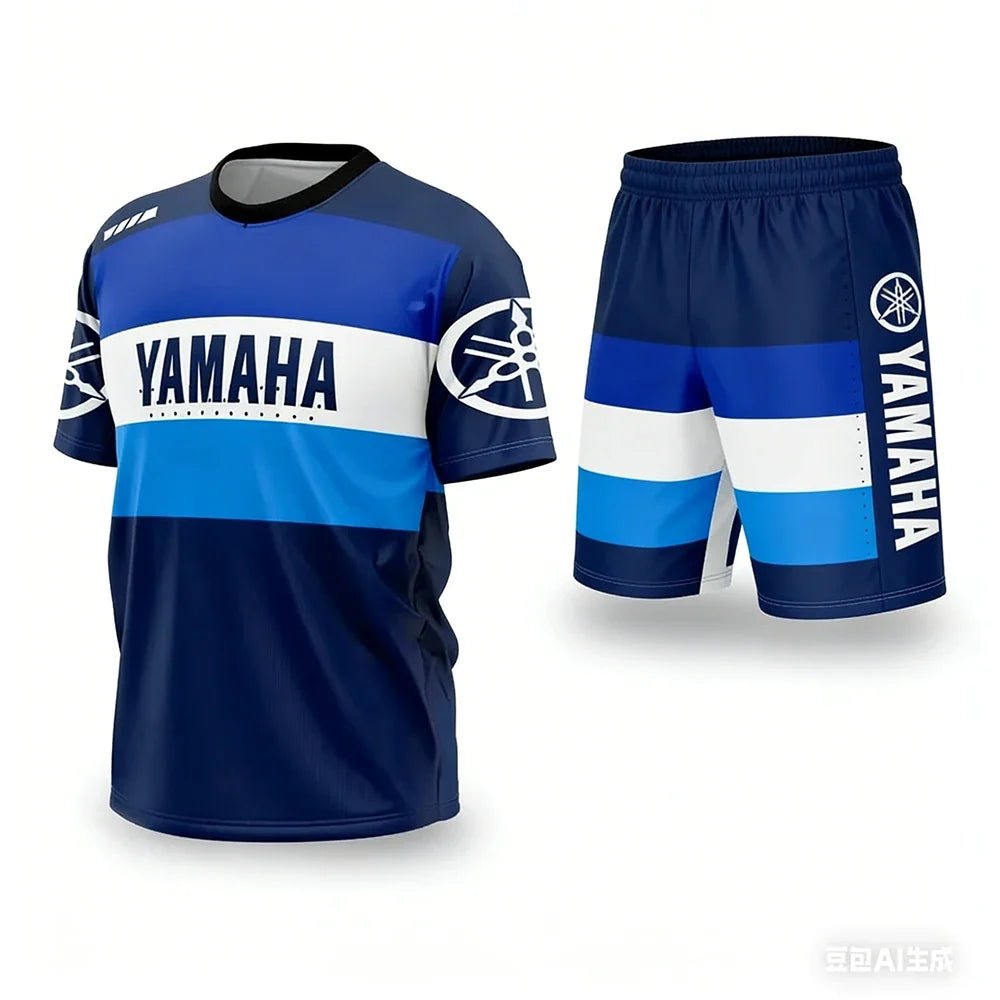 YAMAHA Summer Performance Motorcycle Riding T-Shirt Set - Pendo Store