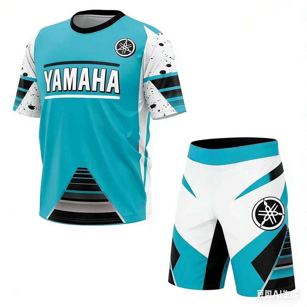 YAMAHA Summer Performance Motorcycle Riding T-Shirt Set - Pendo Store