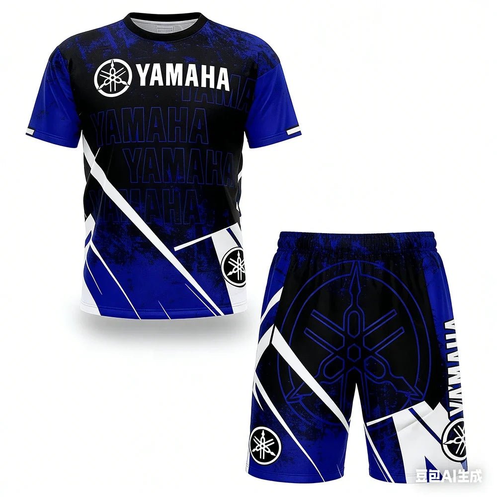 YAMAHA Summer Performance Motorcycle Riding T-Shirt Set - Pendo Store