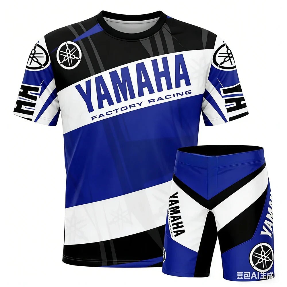YAMAHA Summer Performance Motorcycle Riding T-Shirt Set - Pendo Store