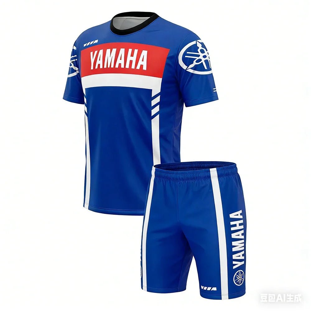 YAMAHA Summer Performance Motorcycle Riding T-Shirt Set - Pendo Store
