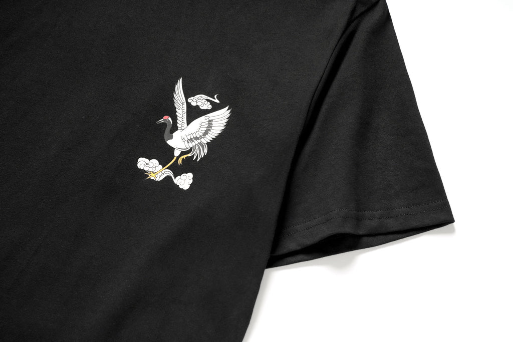 YeT028 Crane and Waves Tee - Pendo Store
