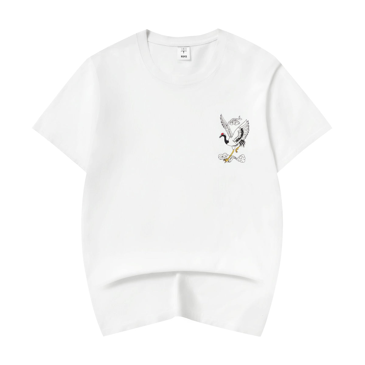 YeT028 Crane and Waves Tee - Pendo Store