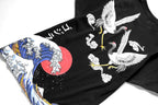 YeT028 Crane and Waves Tee - Pendo Store