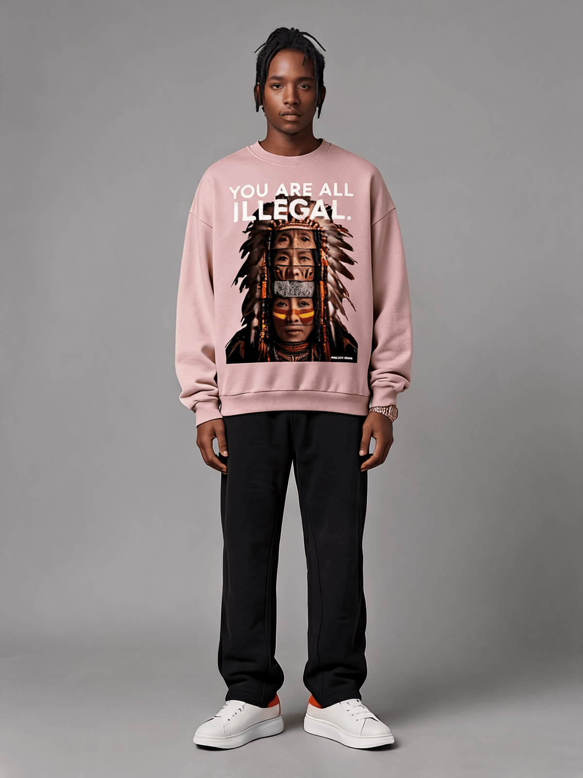 'You Are All Illegal' Oversized Sweatshirt - Pendo Store