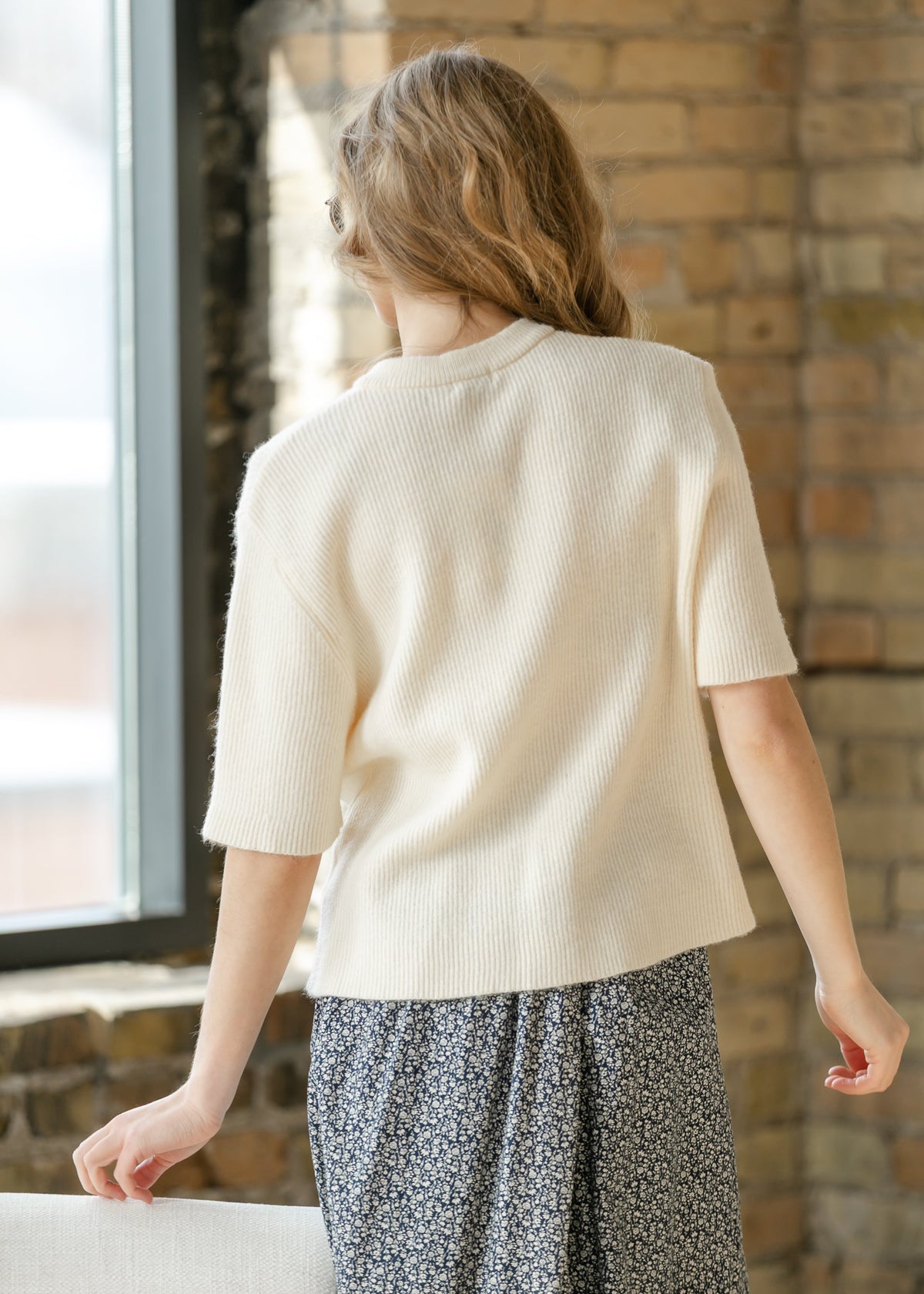 Zadie Ivory Short Sleeve Button Cardigan - Pendo Store